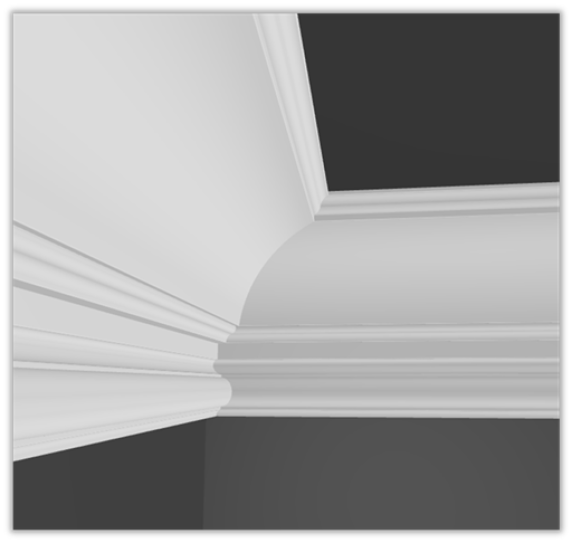 Rendering of ceiling mold in envisionit