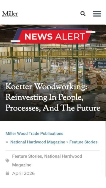 65+ years in. Still family-owned - still built on the people who show up each and every day. 🤛

We're honored to be featured in this month's National Hardwood Magazine, and grateful for the team that made the story worth telling.

Thank you to everyone who has been part of our success. Here's to the next 65!

Read the full feature - link in bio.