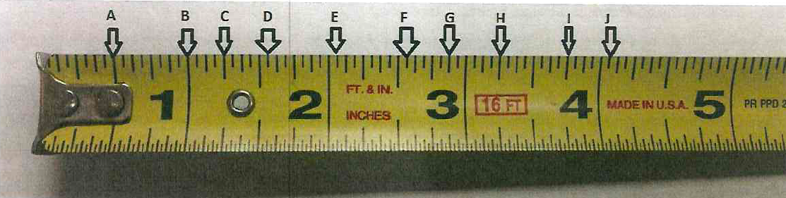 Tape measure test